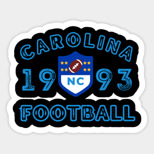 North Carolina Football Vintage Style Sticker